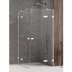 New Trendy Avexa White sprchovací kút 120x100 cm štvorcová biela matné/priehľadné sklo EXK-2843