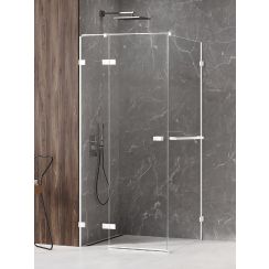 New Trendy Avexa White sprchovací kút 120x80 cm štvorcová biela matné/priehľadné sklo EXK-2786