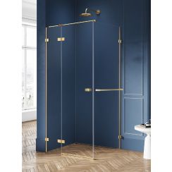 New Trendy Avexa Gold Brushed sprchovací kút 120x120 cm obdĺžniková EXK-3039