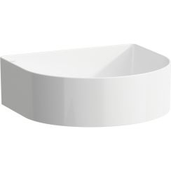 Laufen Sonar umývadlo 41x36.5 cm polokrúhly pultové umývadlo biela H8123427571121