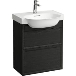 Laufen The New Classic skrinka 57.6x31.6x67.7 cm závesné pod umývadlo čierna H4060320856281