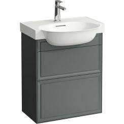 Laufen The New Classic skrinka 57.6x31.6x67.7 cm závesné pod umývadlo sivá H4060320856271