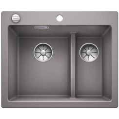 Blanco Pleon 6 Split granitový drez 61.5x51 cm sivá/grafitová/ónyxová 523698