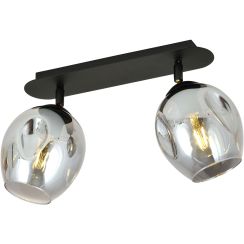 Emibig Flow stropné svietidlo 2x60 W čierna 11782