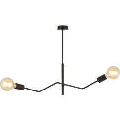 Emibig Frix stropné svietidlo 2x15 W čierna 1126/2