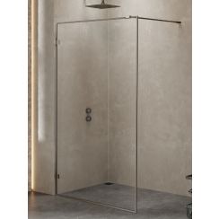 New Trendy Avexa Gunmetal Brushed stena sprchového kúta walk -in /sklo priehľadné EXK-3514
