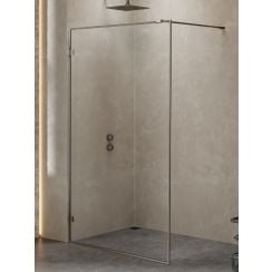 New Trendy Avexa Gunmetal Brushed stena sprchového kúta walk -in /sklo priehľadné EXK-4321