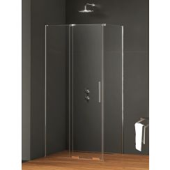 New Trendy Smart sprchovací kút 120x80 cm štvorcová chromová lesklé/priehľadné sklo EXK-4030
