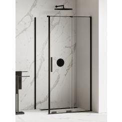 New Trendy Smart Black sprchovací kút 150x90 cm štvorcová čierna polomatné/priehľadné sklo EXK-4150