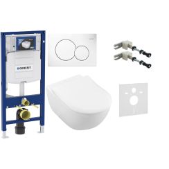 Set súprava Combi-Pack s doskou Villeroy & Boch Subway 2.0 5614R2R1, podomietková konštrukcia Geberit Duofix 111.320.00.5, 115.770.11.5, 111.815.00.1, 156.050.00.1