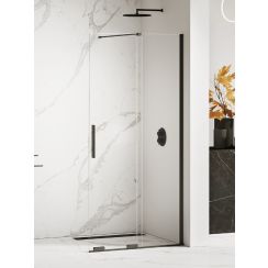 New Trendy Smart Black stena sprchového kúta walk -in 130 cm čierna polomatný/sklo priehľadné EXK-4194