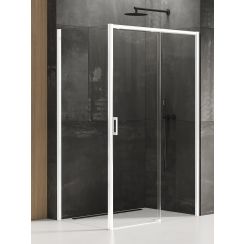 New Trendy Prime White sprchovací kút 150x100 cm štvorcová biela matné/priehľadné sklo D-0411A/D-0221B