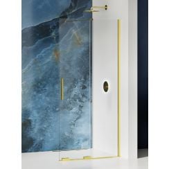 New Trendy Smart Light Gold stena sprchového kúta walk -in 140 cm zlatá lesklý/sklo priehľadné EXK-4299
