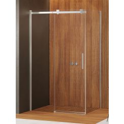 New Trendy Softi sprchovací kút 130x90 cm štvorcová chromová lesklé/priehľadné sklo EXK-3926