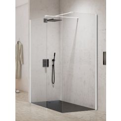 New Trendy New Modus White sprchovací kút 130x100 cm štvorcová biela matné/priehľadné sklo EXK-2297