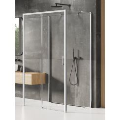 New Trendy Prime sprchovací kút 160x100 cm štvorcová chromová lesklé/priehľadné sklo K-0839