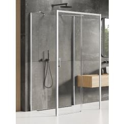 New Trendy Prime sprchovací kút 110x70 cm štvorcová chromová lesklé/priehľadné sklo K-0844