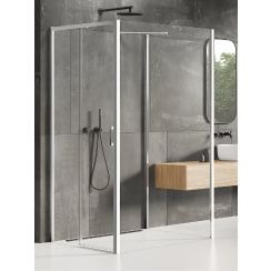 New Trendy Prime sprchovací kút 120x110 cm štvorcová chromová lesklé/priehľadné sklo K-1579