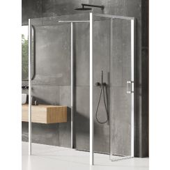 New Trendy Prime sprchovací kút 110x100 cm štvorcová chromová lesklé/priehľadné sklo K-1259