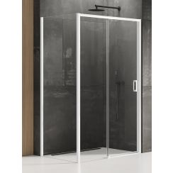 New Trendy Prime White sprchovací kút 160x70 cm štvorcová biela matné/priehľadné sklo K-1380