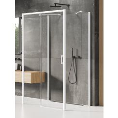 New Trendy Prime White sprchovací kút 150x90 cm štvorcová biela matné/priehľadné sklo K-1026
