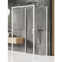New Trendy Prime White sprchovací kút 150x100 cm štvorcová biela matné/priehľadné sklo K-1027