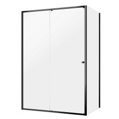 Sealskin Contour sprchovací kút 140x90 cm štvorcová čierna matné/priehľadné sklo CD101496195100