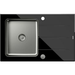 Quadron Ford umývadlo zo skla a ocele 78x50 cm HB3578SC3BS_P20