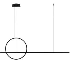 Altavola Design Linea závesné svietidlo 2x30 W čierna LA087/PX143_40_3k_30W_black