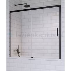 Radaway Idea Black PN DWJ vaňová zástena 170 cm dvojdielny 10003170-54-01L