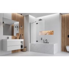 Radaway Essenza New Black PND II vaňová zástena 110 cm dvojdielny 110002110-54-01L