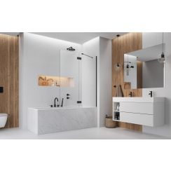 Radaway Essenza New Black PND II vaňová zástena 120 cm dvojdielny 110002120-54-01R