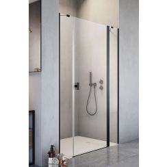 Radaway Nes 8 Black DWJS sprchové dvere 69 cm výklopné čierna matná/priehľadné sklo 10084690-54-01R