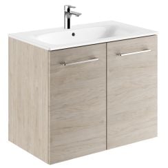 Geberit Selnova Square umývadlo so skrinkou 80 cm orech 501.259.00.1