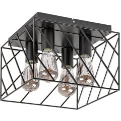 Rabalux Boroo stropné svietidlo 4x25 W čierna 71027