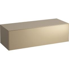 Laufen Sonar skrinka s pracovnou doskou 117.5x45.5x34 cm závesná kúpeľňová skrinka pod umývadlo zlatá H4054200340401