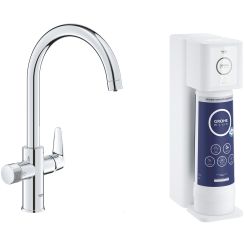 Set štartovacia súprava Grohe Blue 40877000, batéria pre vodný filter Grohe Blue 30592000