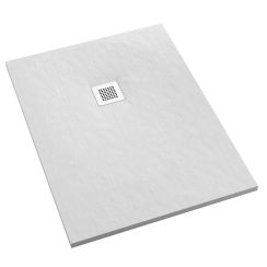 Schedpol Kalait White Stone obdĺžniková sprchová vanička + mriežka 170x80 cm biela 3.3113/B/ST-M2