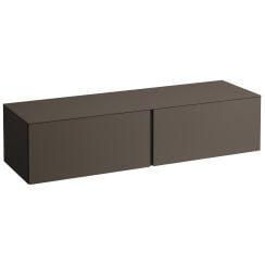 Laufen Il Bagno Alessi skrinka s pracovnou doskou 160x50x37 cm závesná kúpeľňová skrinka pod umývadlo gaštan H4303300974291