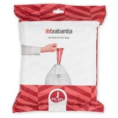 Brabantia PerfectFit vrecia na odpadky 25 l biela 115608