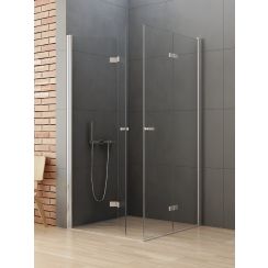 New Trendy New Soleo sprchovací kút 80x70 cm štvorcová chromová lesklé/priehľadné sklo D-0147A/D-0152A