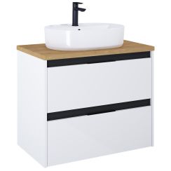 Roca Alpine skrinka s pracovnou doskou 79x46x56.5 cm závesné pod umývadlo biela A852041606