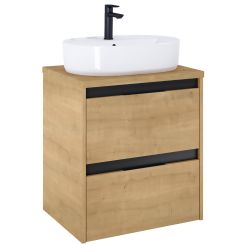 Roca Alpine skrinka s pracovnou doskou 59x46x56.5 cm závesné pod umývadlo dub A852039464