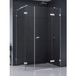 New Trendy Eventa sprchovací kút 130x90 cm štvorcová chromová lesklé/priehľadné sklo EXK-4562