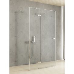 New Trendy Reflexa sprchovací kút 120x90 cm štvorcová chromová lesklé/priehľadné sklo EXK-5239