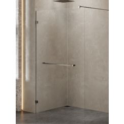 New Trendy Avexa Gunmetal Brushed stena sprchového kúta walk -in /sklo priehľadné EXK-7119