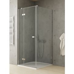 New Trendy Reflexa sprchovací kút 120x80 cm štvorcová chromová lesklé/priehľadné sklo EXK-5152