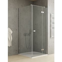 New Trendy Reflexa sprchovací kút 120x80 cm štvorcová chromová lesklé/priehľadné sklo EXK-5153
