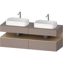 Duravit Qatego skrinka 160x55x60 cm závesná kúpeľňová skrinka pod umývadlo QA4779030430010