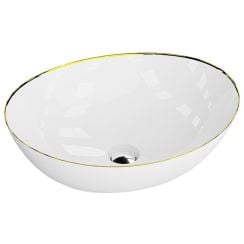 LaVita Fresa umývadlo 41.5x34 cm oválny biela 5900378334378